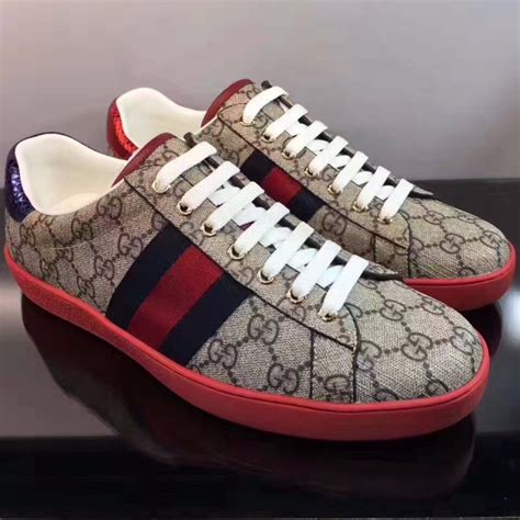 Gucci Ace GG Supreme Red Men's 